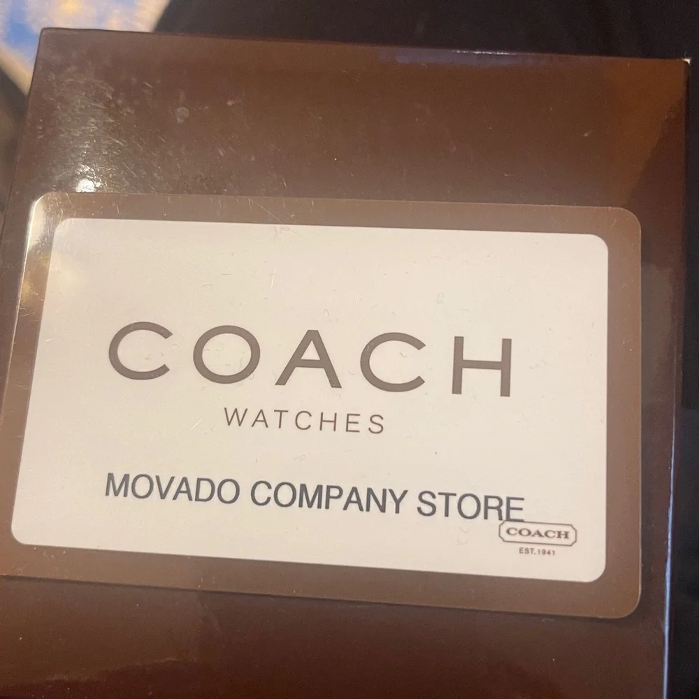 Coach Silver Rectangular Watch - Picture 4 of 5